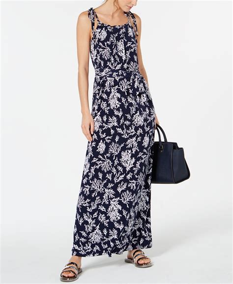 michael michael kors reef twist-front halter knit maxi dress navy|Michael michael kors maxi dresses + FREE SHIPPING.